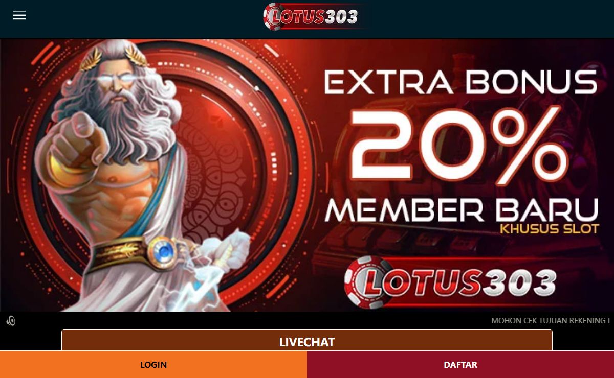 LOTUS303 Situs Resmi Slots 303 Online Tergacor Tahun 2025