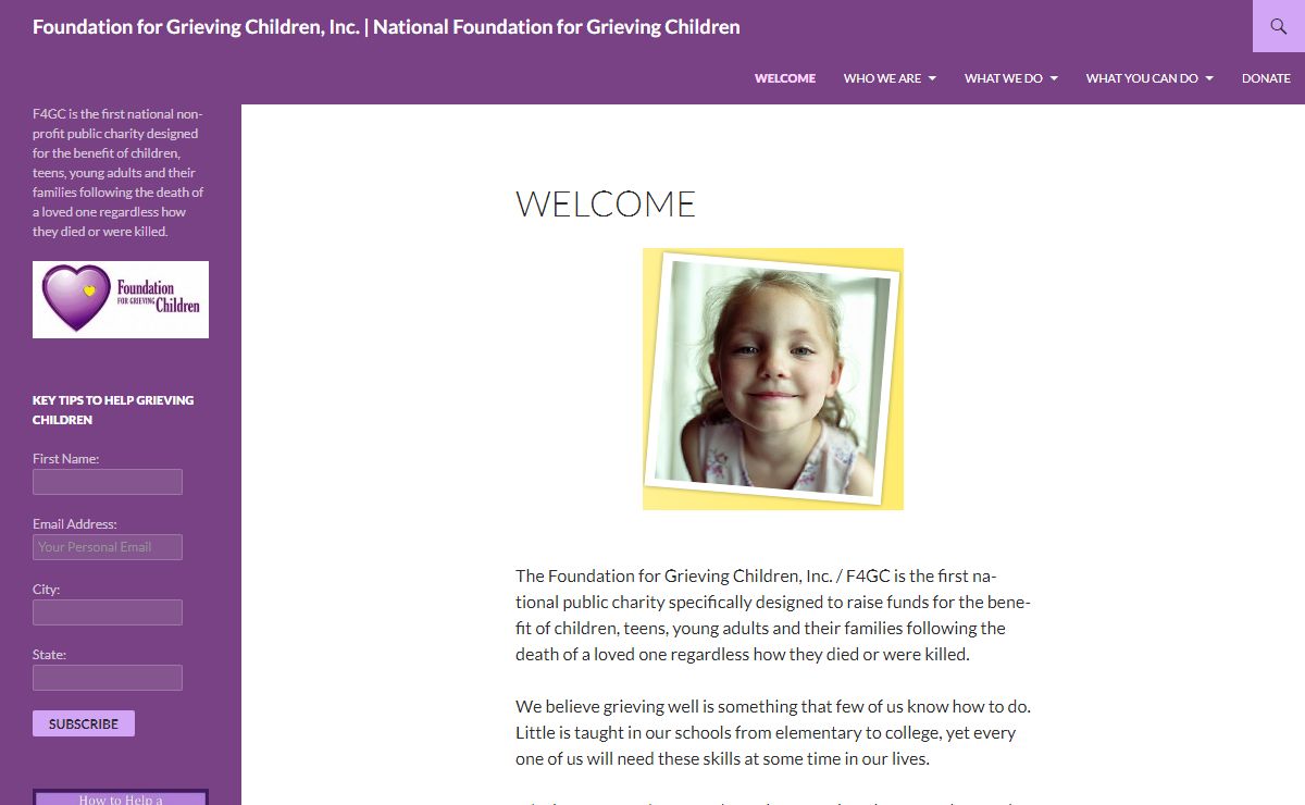 Foundation for Grieving Children | National Foundation