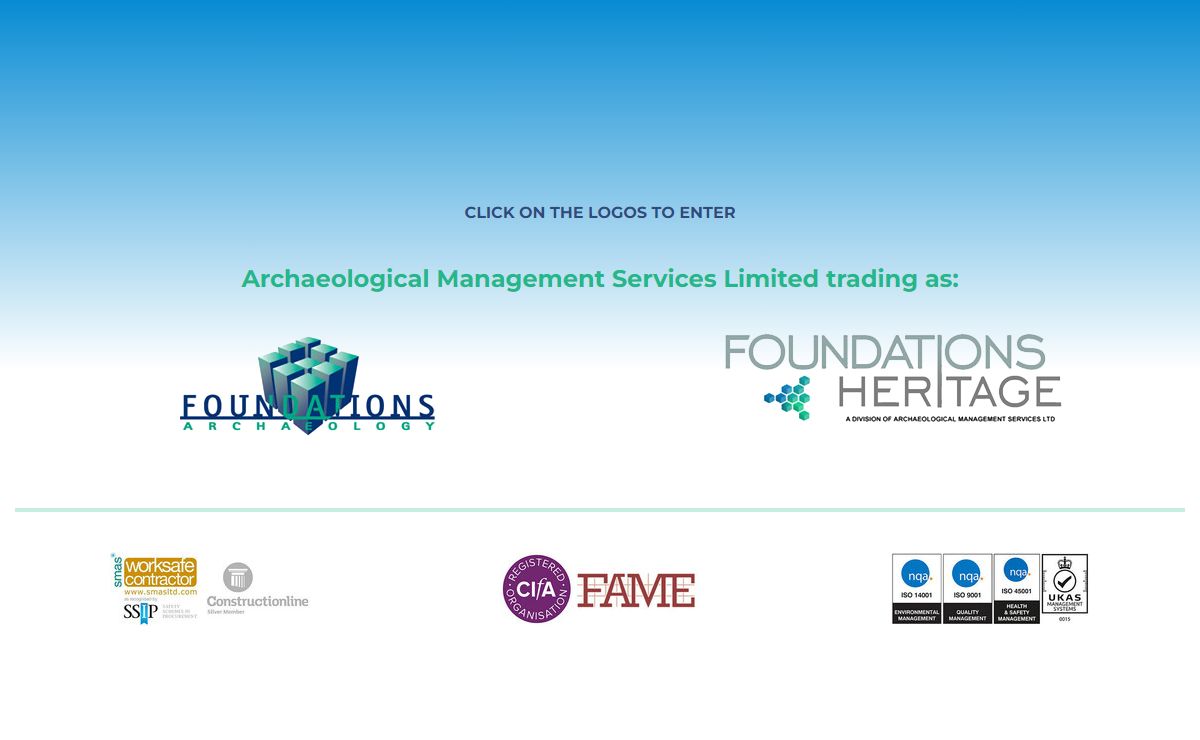 Landing page | Foundations | Archaeological Services England | Archaeology Watching Brief England | Archaeologists England