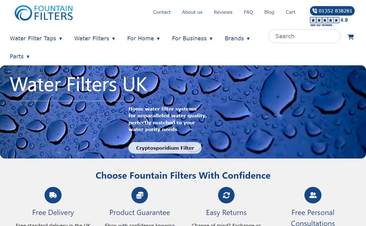 Best drinking, mains water filters and 3 way taps in the UK