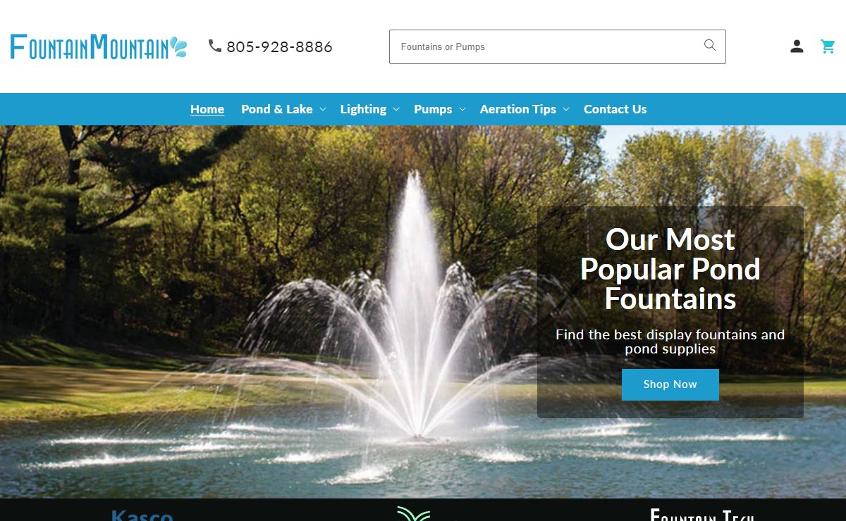 Floating Fountains - Pump and Aerators Supplier - Fountain Mountain