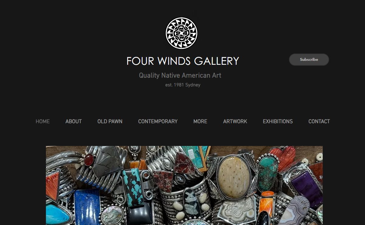 Four Winds Gallery | Native American Indian Jewellery | shop 1, 17-19 Knox lane Double bay