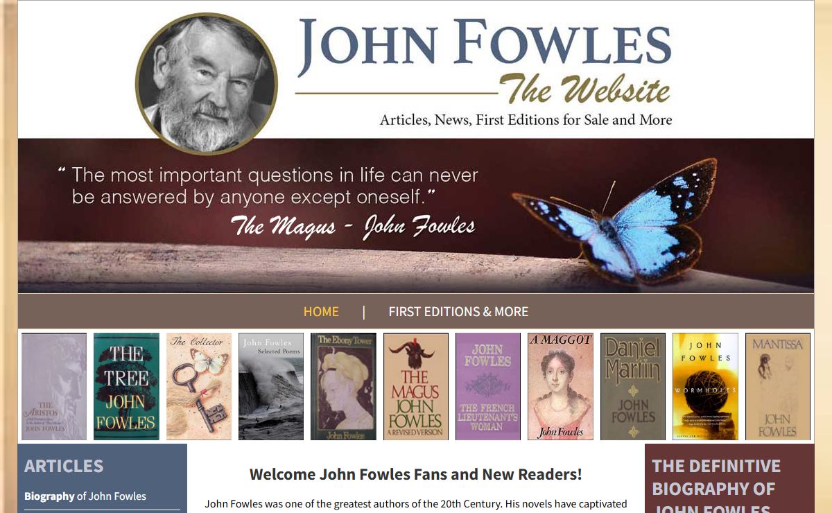 John Fowles - The Website