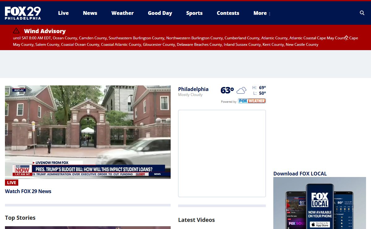 FOX 29 Philadelphia | Local News, Weather, and Live Streams | WTXF-TV