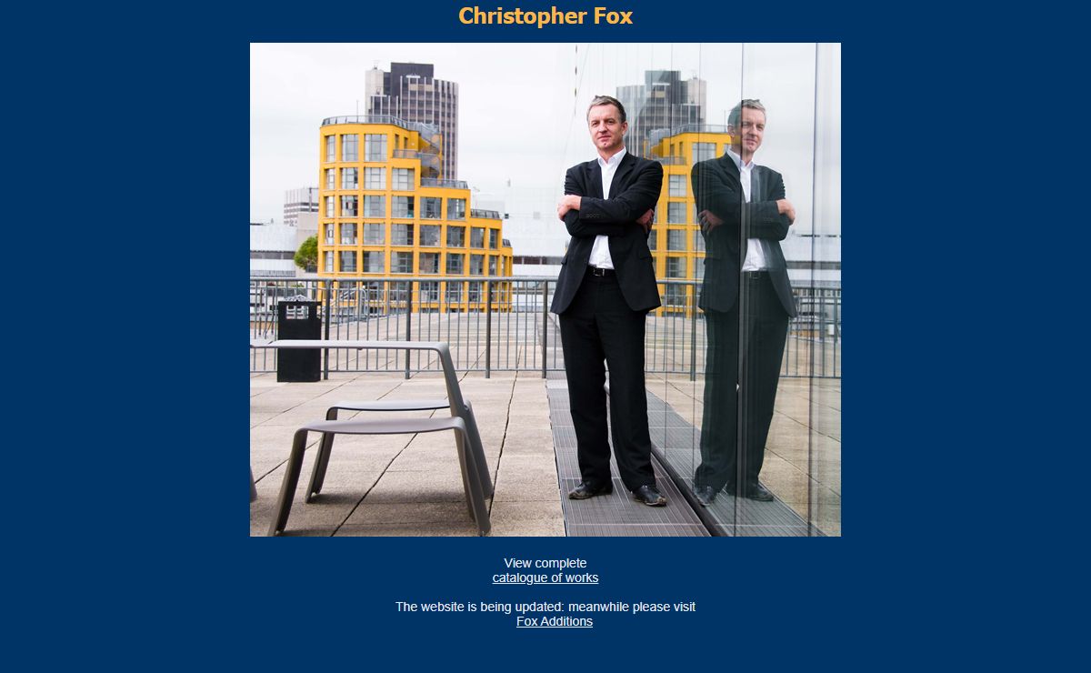 The Fox Edition | Christopher Fox, compoer