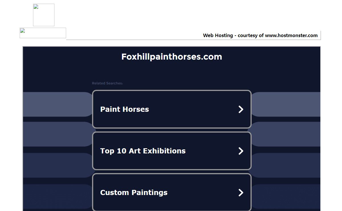 Welcome foxhillpainthorses.com - Hostmonster.com
