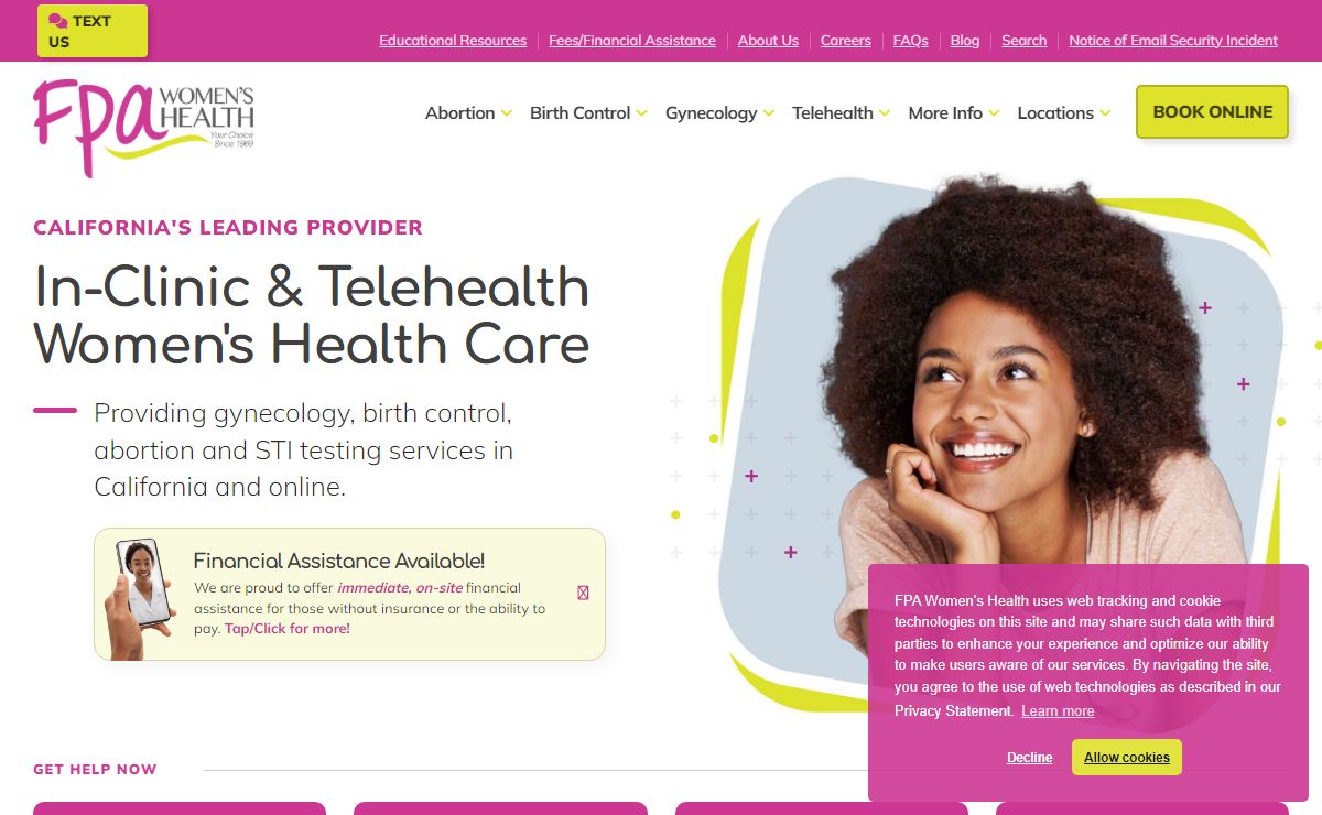 In-Clinic & Telehealth Abortion, Birth Control & Care | FPA