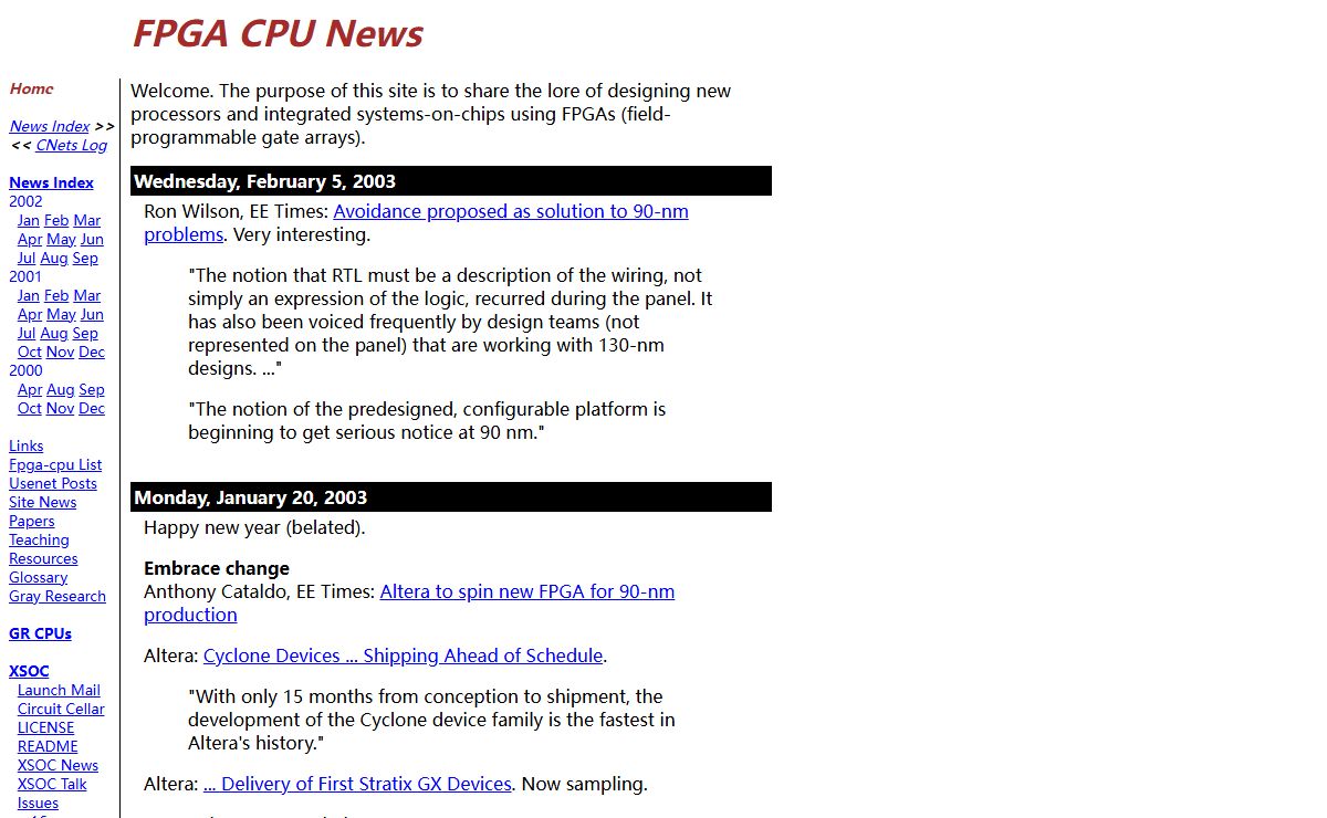 fpgacpu.org - FPGA CPU News