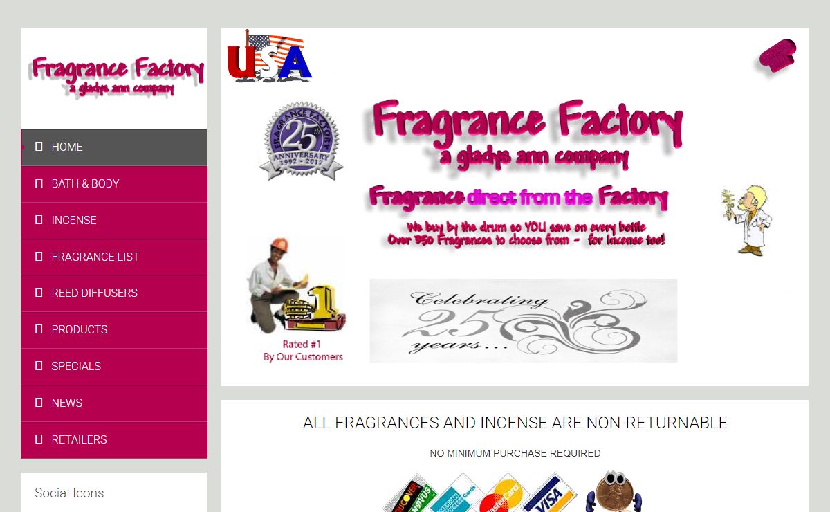 Buy Fragrance Oils from Fragrance Factory at Wholesale Price