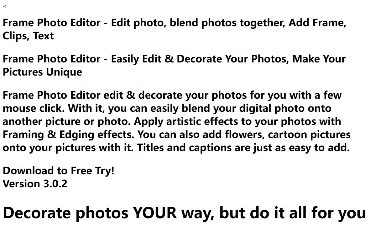 Frame Photo Editor - Edit photo, blend photos together, Add Frame, Clips, Text