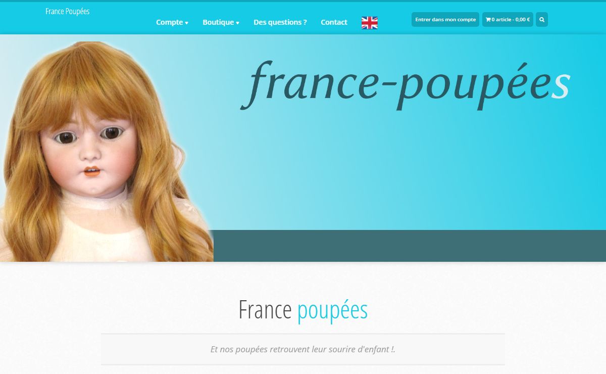France Poupées - Fournitures pour poupÃ©es anciennes et modernes
