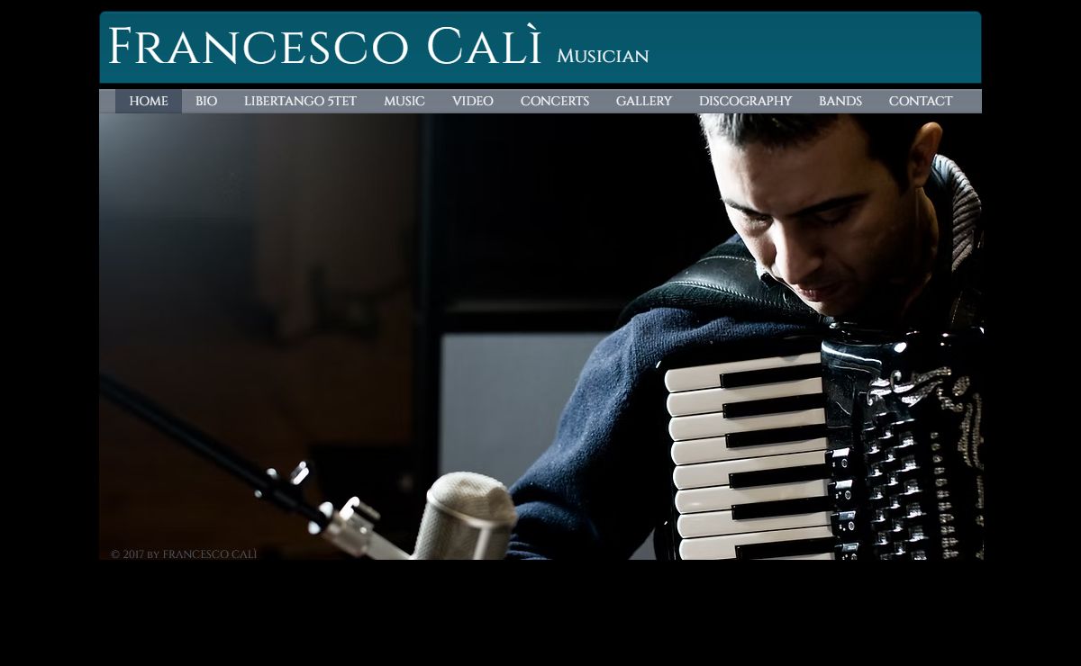 Francesco Calì | Composer, pianist and accordionist | Jazz | Libertango Quintet