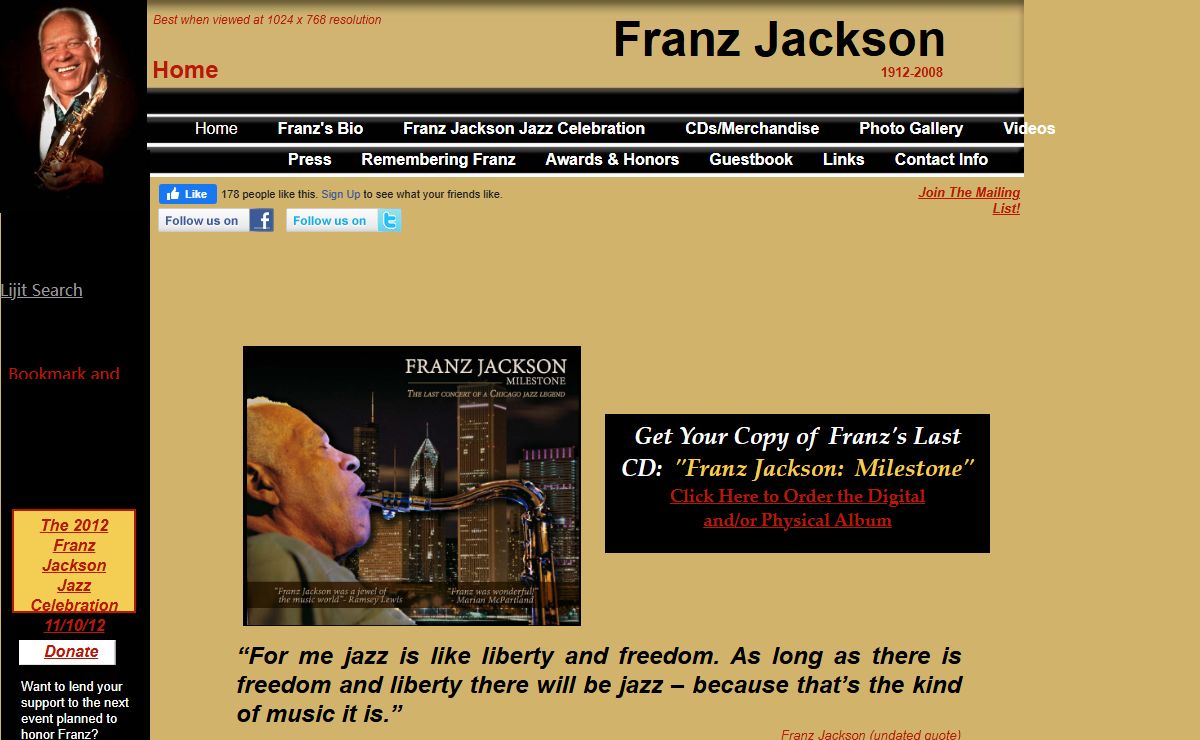 Franz Jackson Home