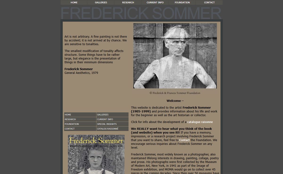 Frederick Sommer - Frederick & Frances Sommer Foundation