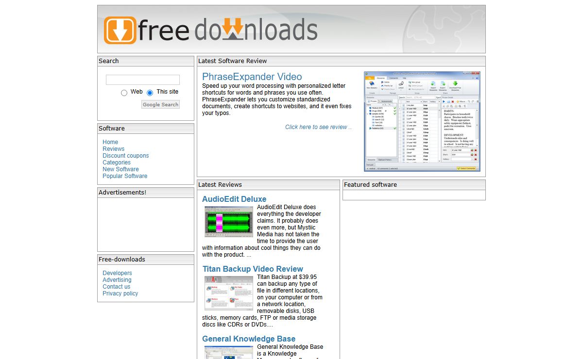 Free downloads, freeware and shareware