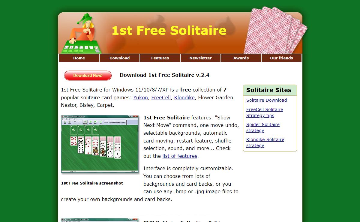1st Free Solitaire - Download and play