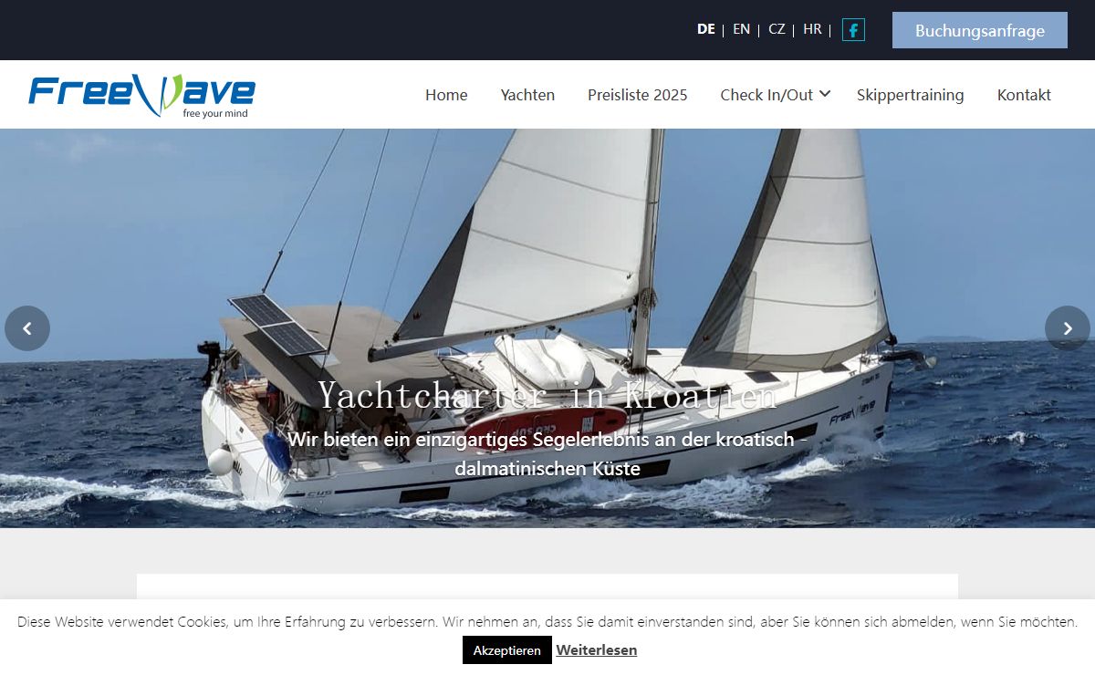 Yachtcharter in Kroatien - Segelurlaub - Segeln - Skippertraining