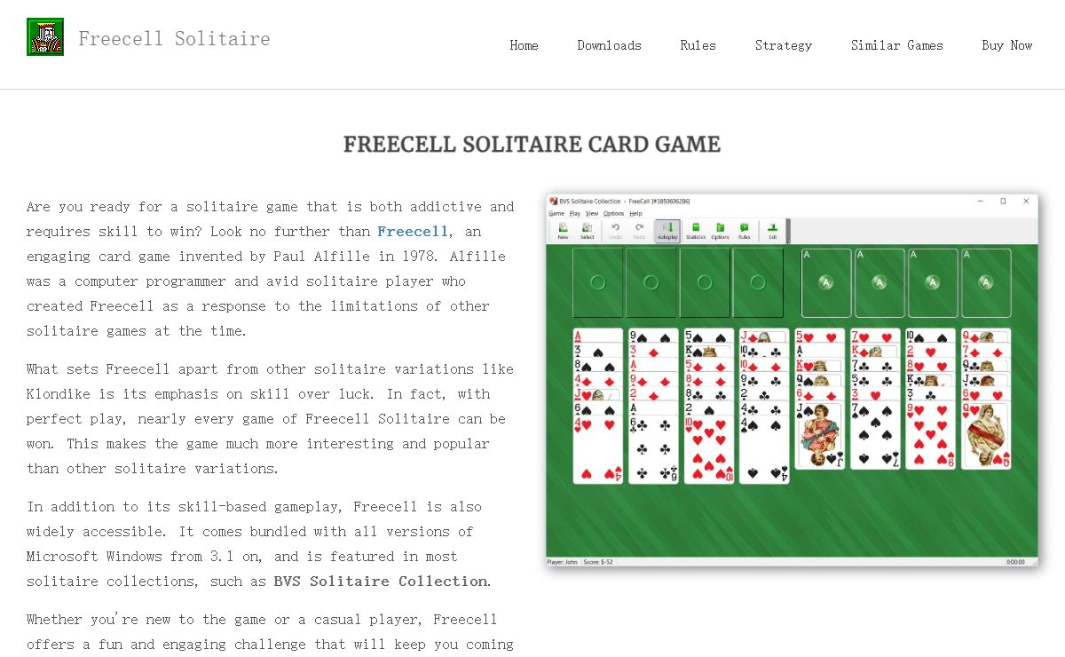 Discover the Addictive and Skill-Based Fun of Freecell Solitaire