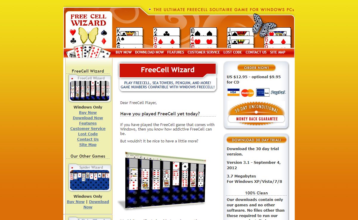 FreeCell Wizard - the ultimate freecell solitaire game
