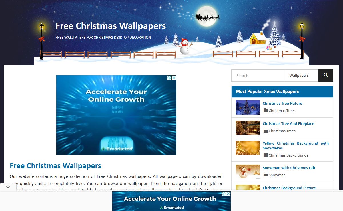 Free Christmas Wallpapers - Free wallpapers for Christmas desktop decoration