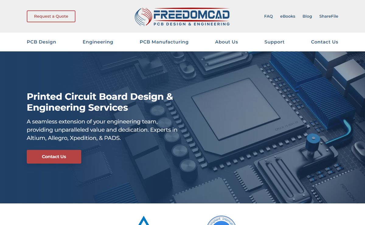 PCB Design, Layout, and Engineering Services - Freedom CAD