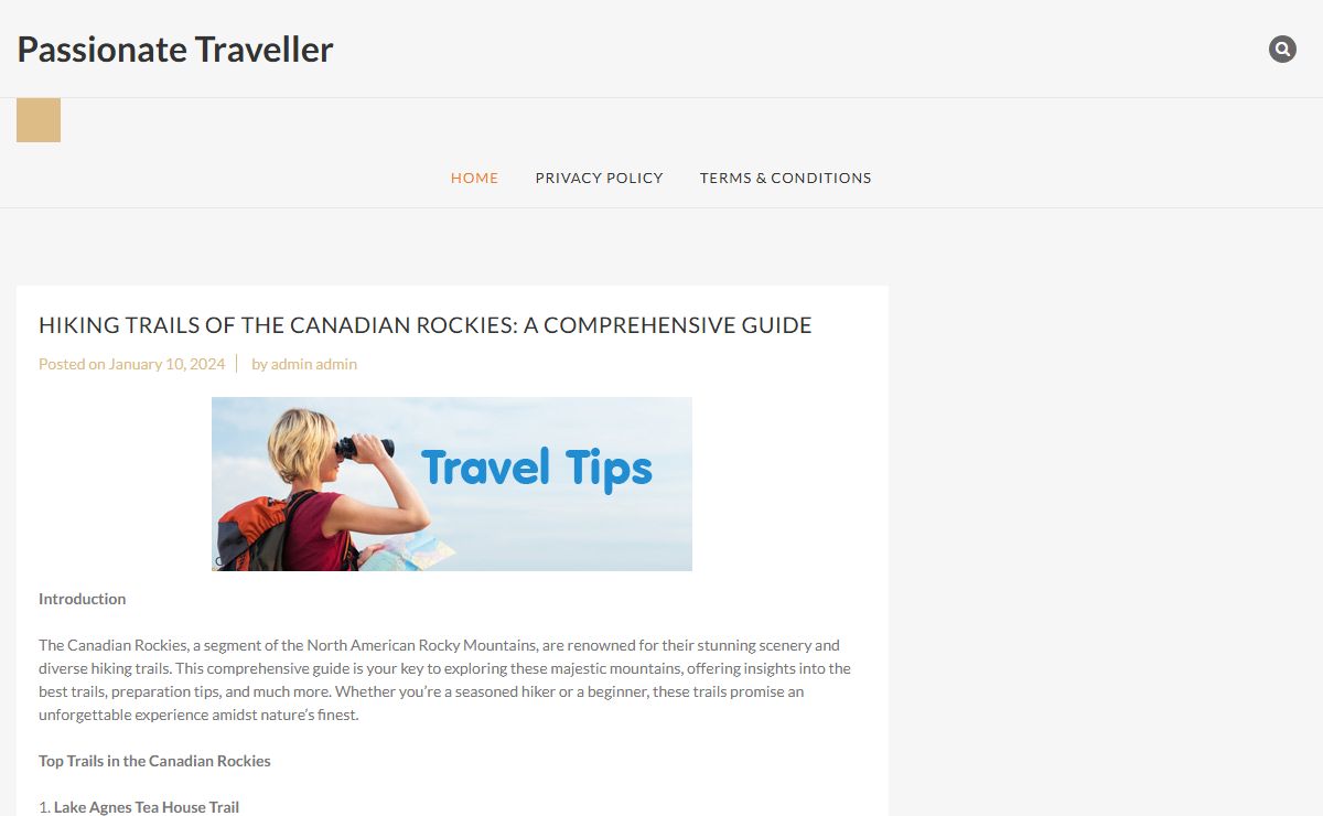 Passionate Traveller -