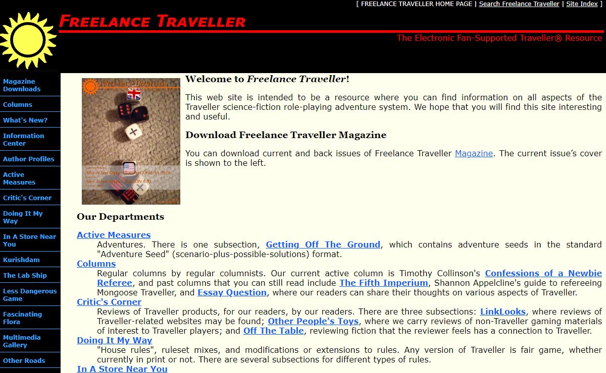 Freelance Traveller Home Page