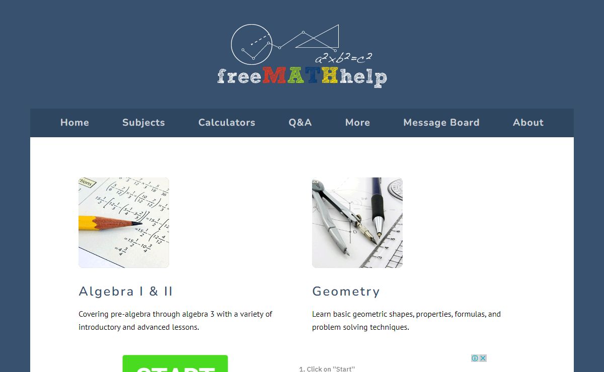 Free Math Help - Lessons, games, homework help, and more - Free Math Help