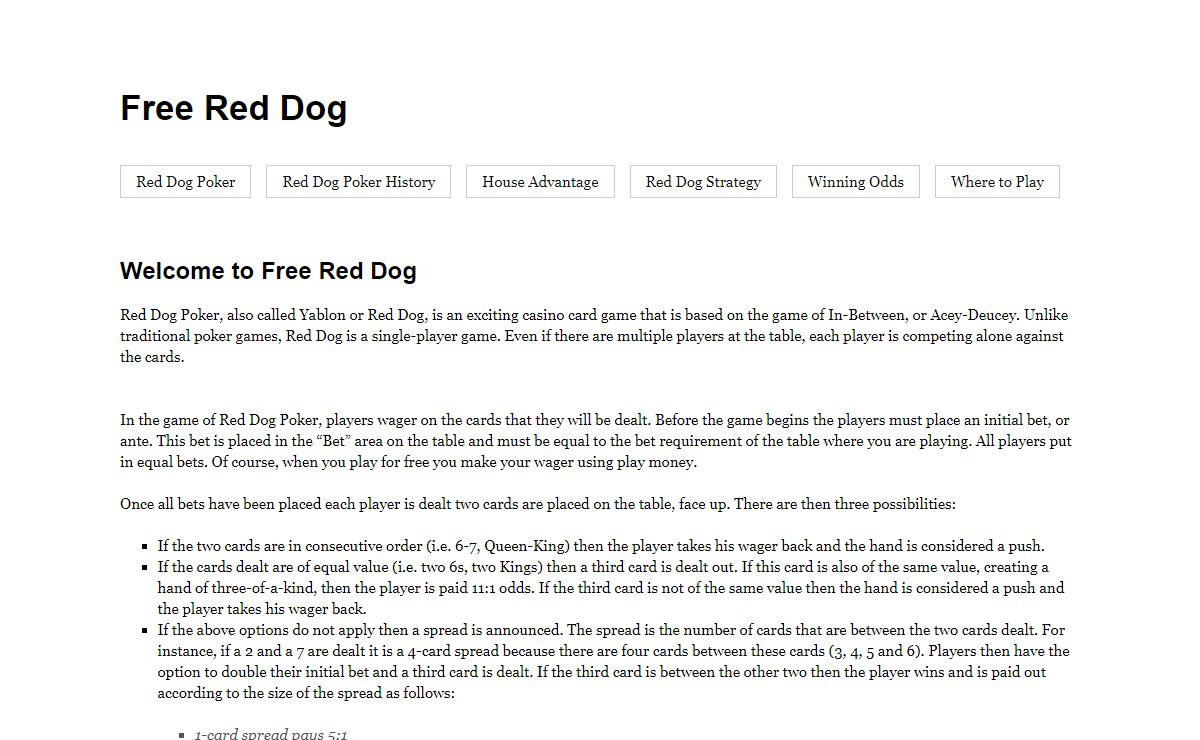 Free Red Dog