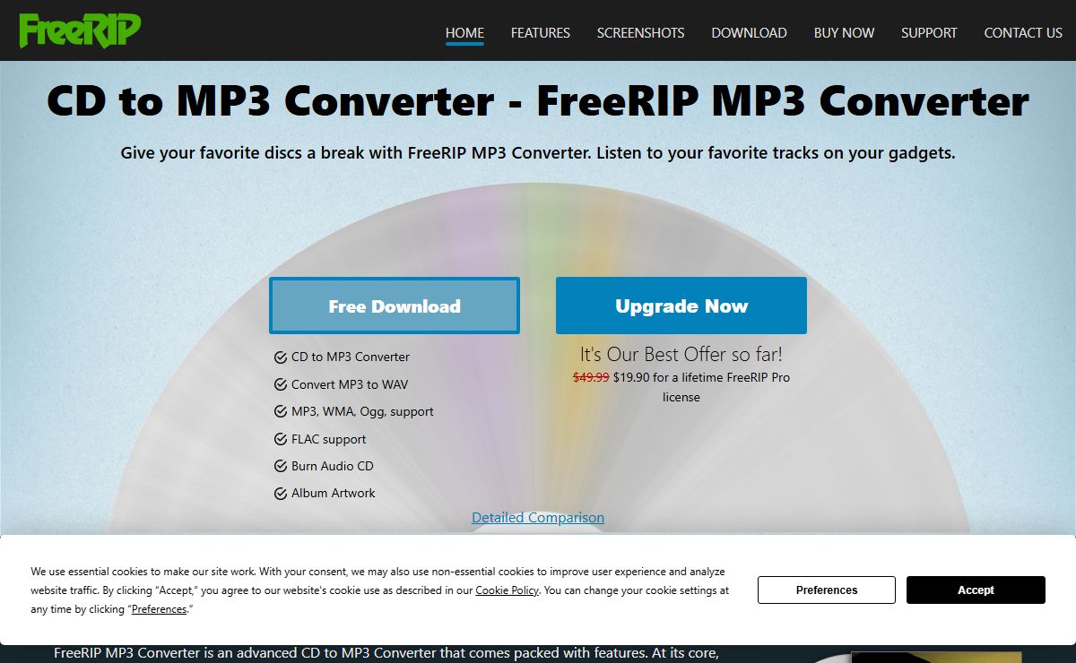 FreeRIP: CD to MP3 Converter