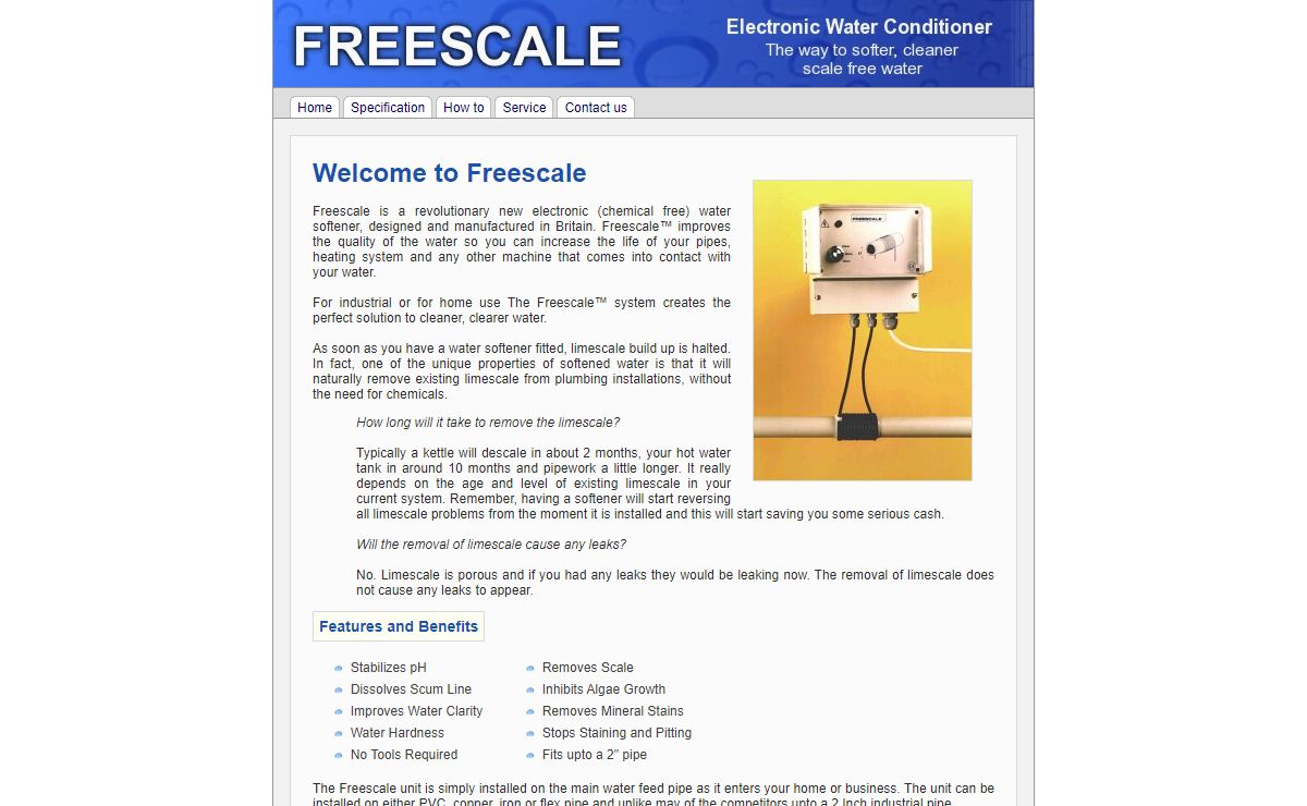 FREESCALE.CO.UK - Electronic Water Conditioner