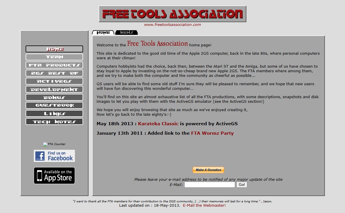 Apple, 2GS, GS, Emulator, Demos, FTA, Free Tools Association, ActiveX, ActiveGS, ActiveMod