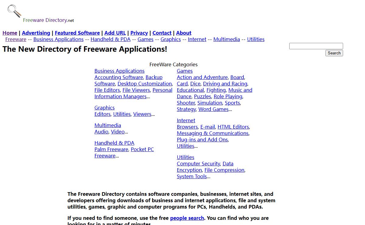 Software Downloads of Freeware Applications, Utilities, and Programs - Freeware Directory