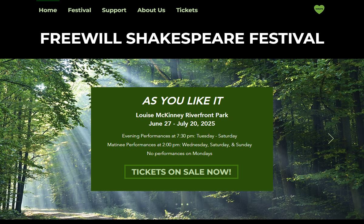 Freewill Shakespeare Festival | Edmonton, Alberta | Plays for a Midsummer Night