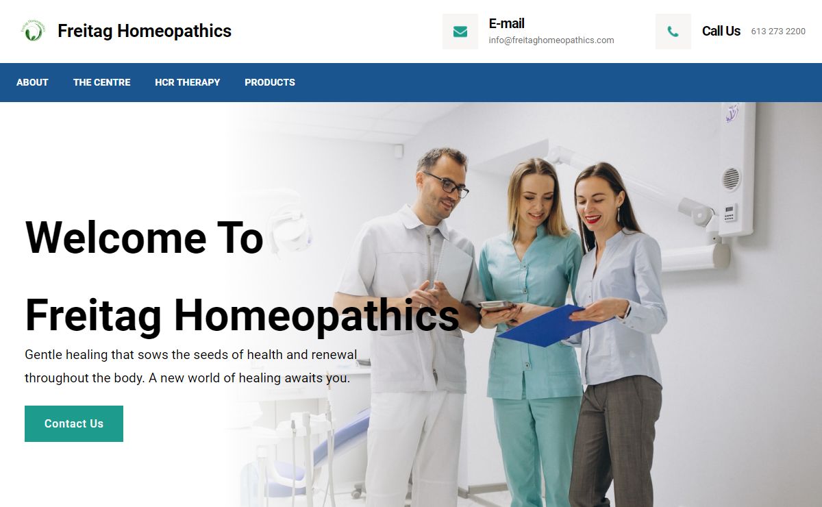 Freitag Homeopathics – Providing comprehensive medical services in a caring and professional environment