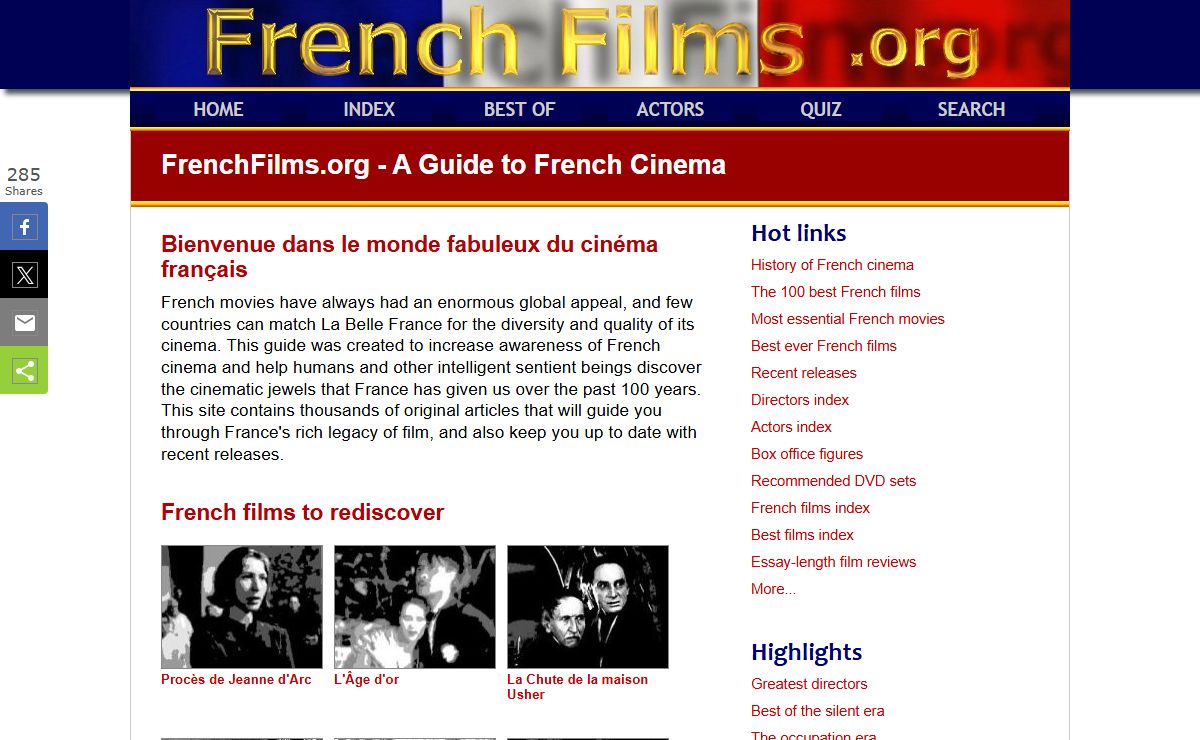 FrenchFilms.org - A guide to French cinema