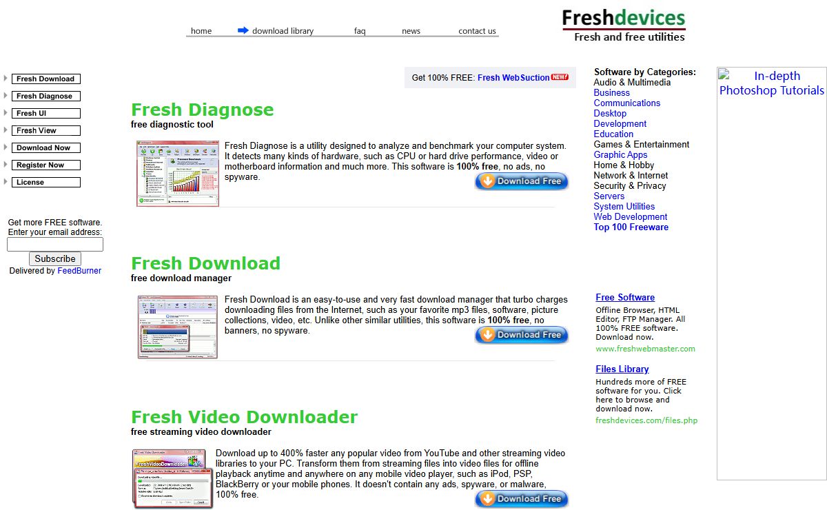 Fresh Download - Free Download Manager, no ads, no spyware, no charges - The fastest accelerator for all download. Fresh Video Downloader, download youtube video faster and easier!