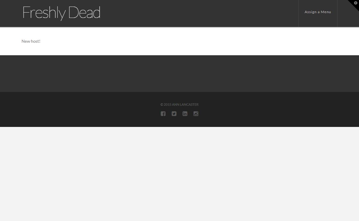 Freshly Dead |