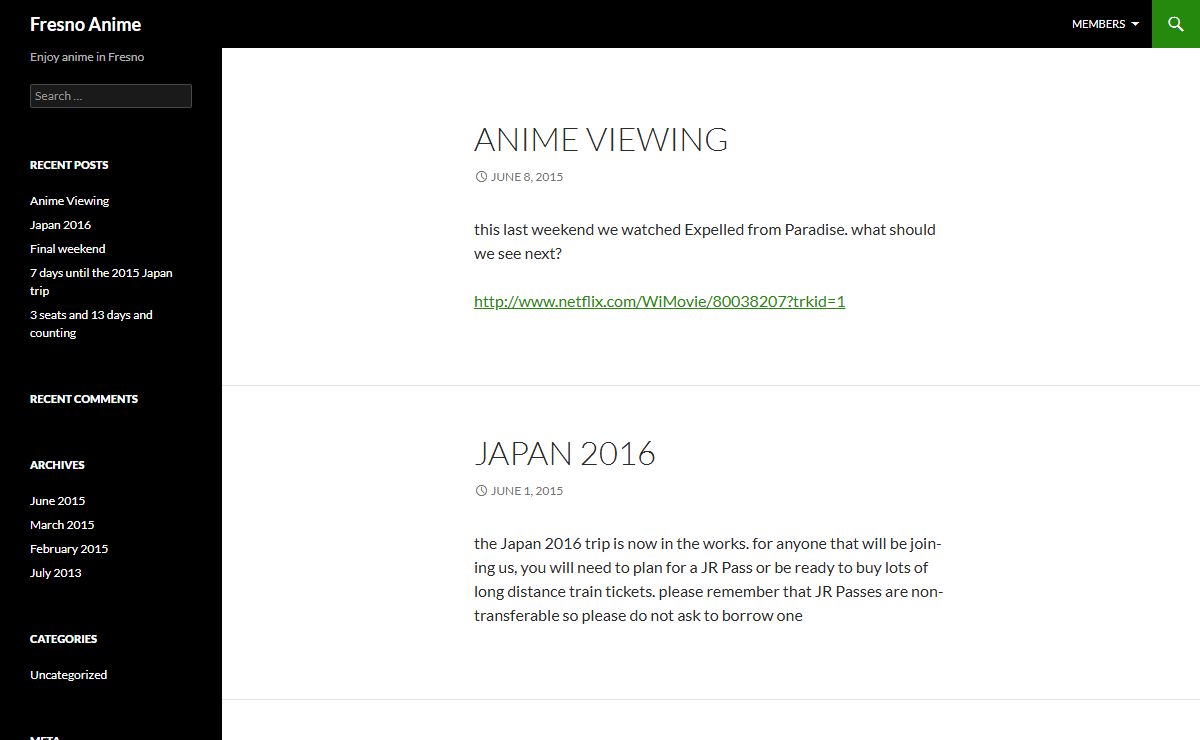 Fresno Anime | Enjoy anime in Fresno