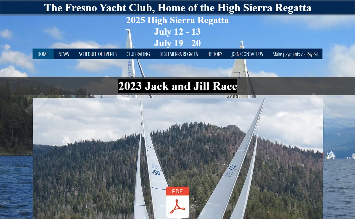 Sailing | California | Fresno Yacht Club