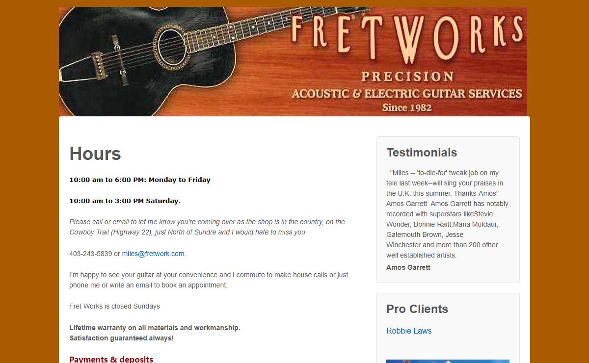 Fret Works – The Best in Guitar Repair