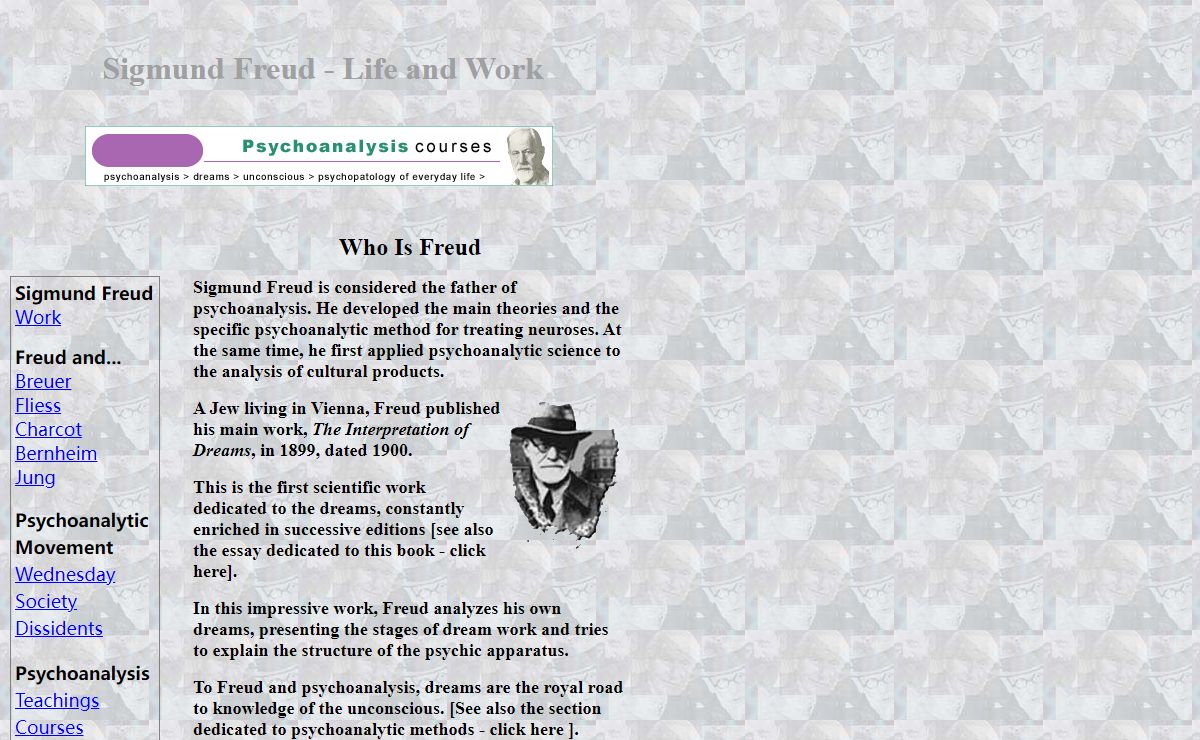 Sigmund Freud - Life and Work