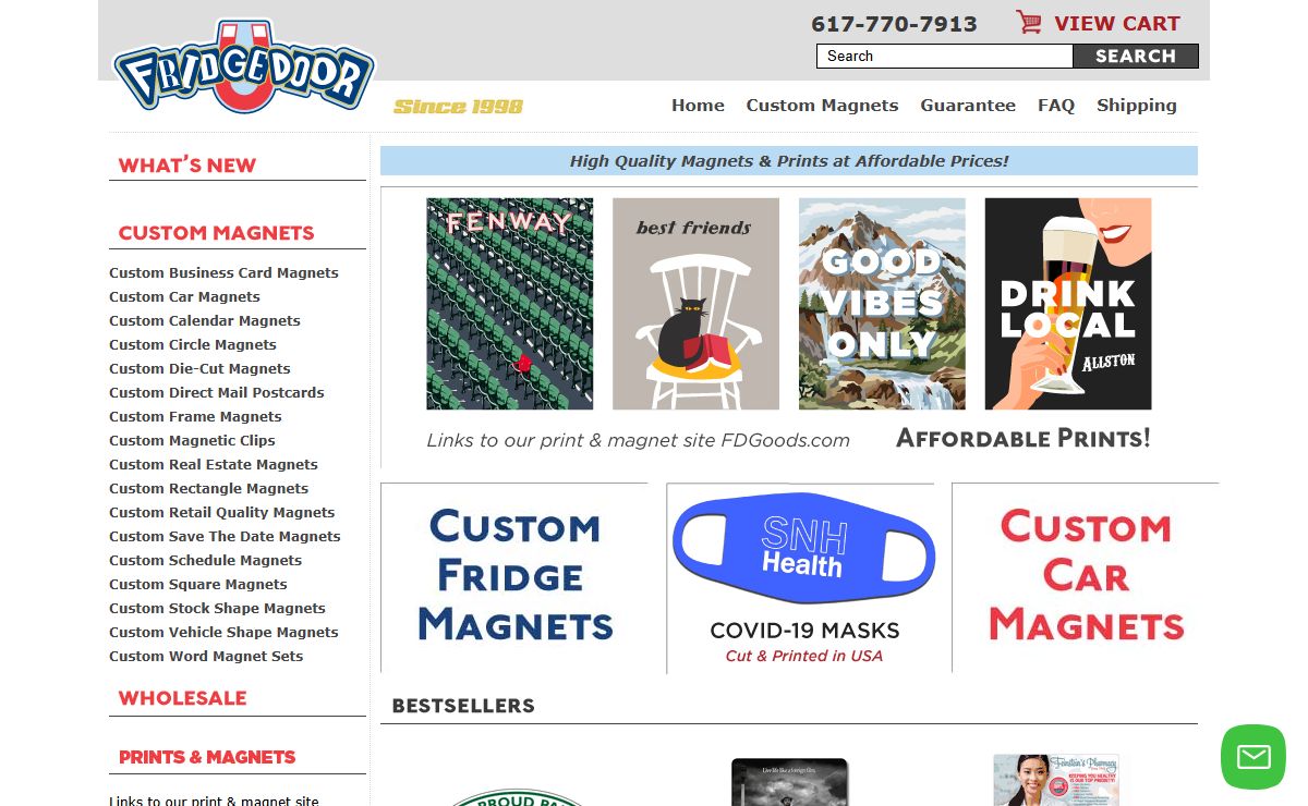 Custom Magnets, Novelty Magnets, and more from Fridgedoor.com