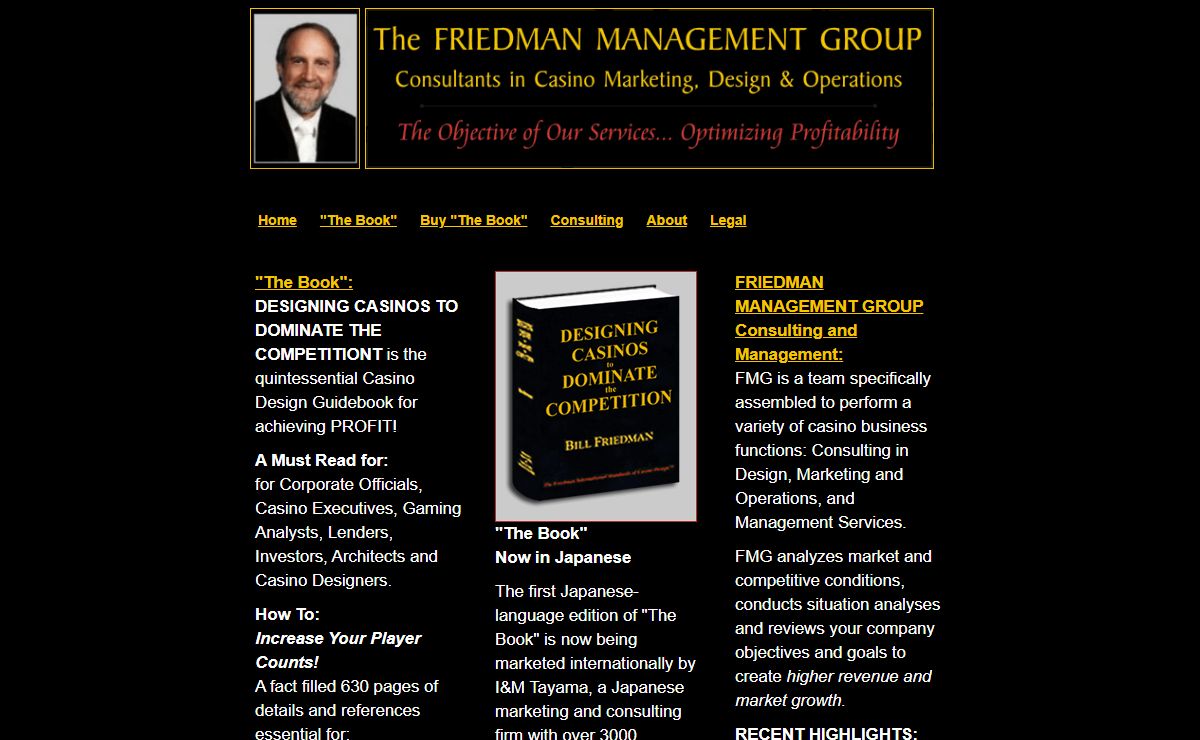 The Friedman Management Group - Consultants in Casino Marketing, Design and Operations - Home