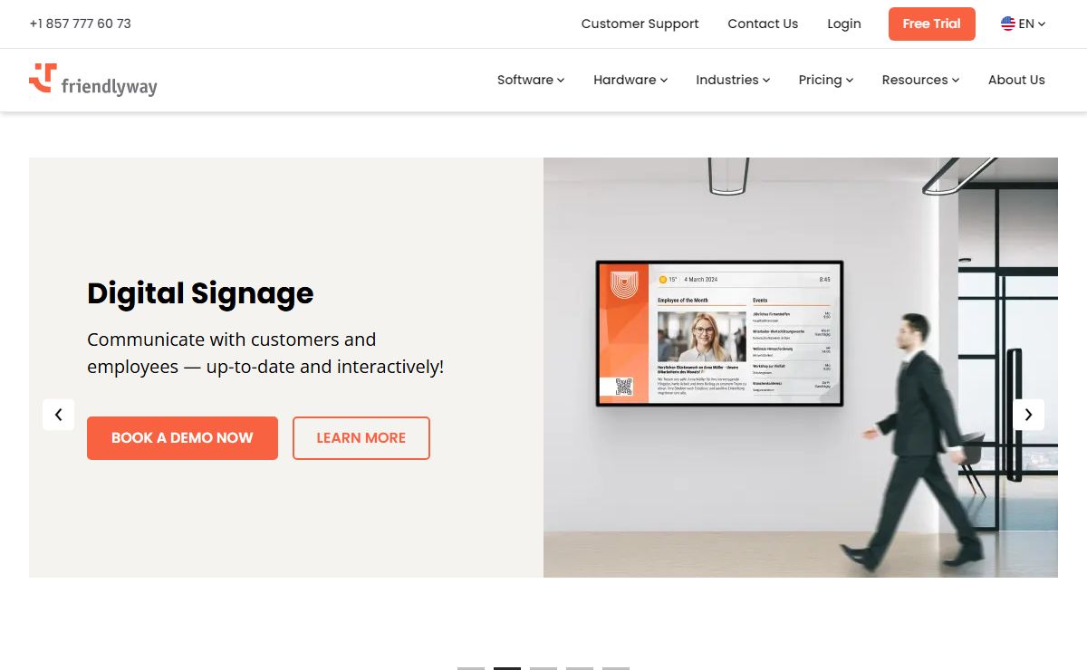 friendlyway: Visitor Management, Digital Signage & Self-Service