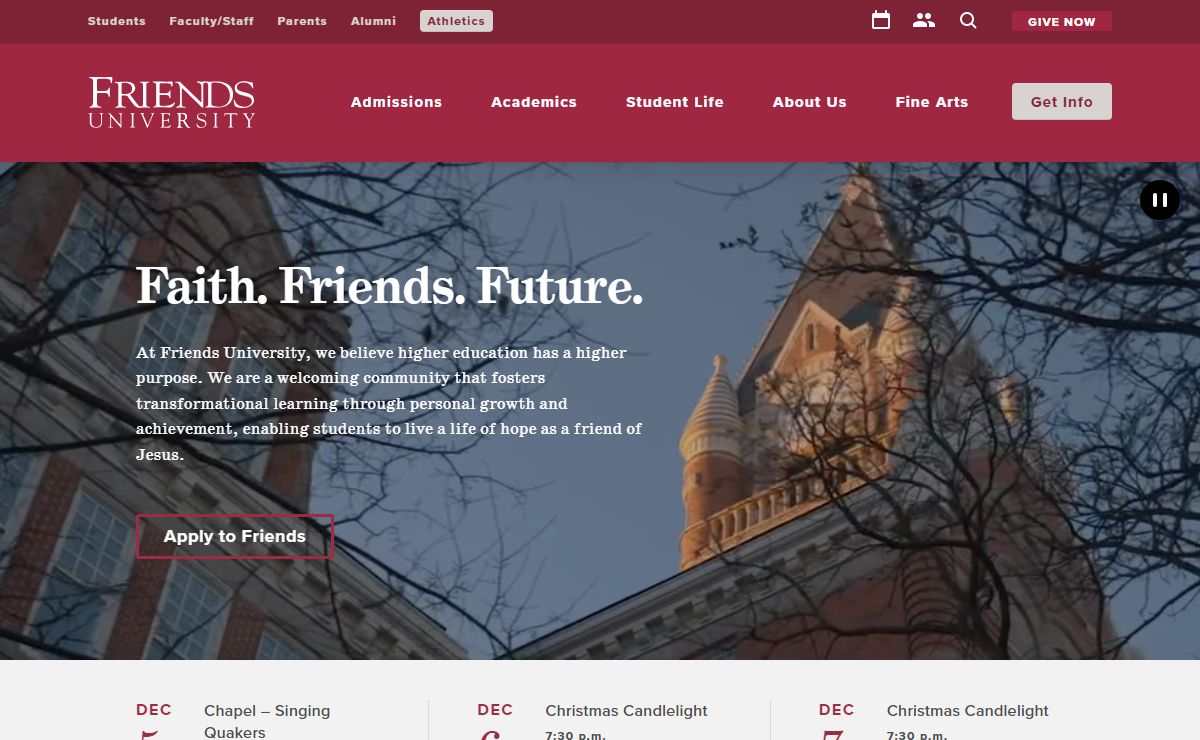 Friends University | Liberal Arts Education | Christian Based Tradition | Wichita | Topeka | Kansas City Area | Online