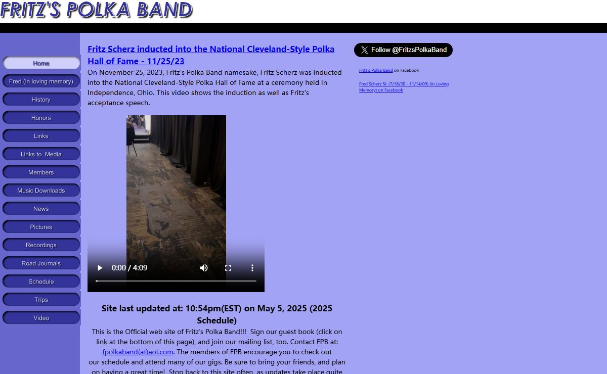 Fritz's Polka Band--Welcome to the official web site of Fritz's Polka Band!