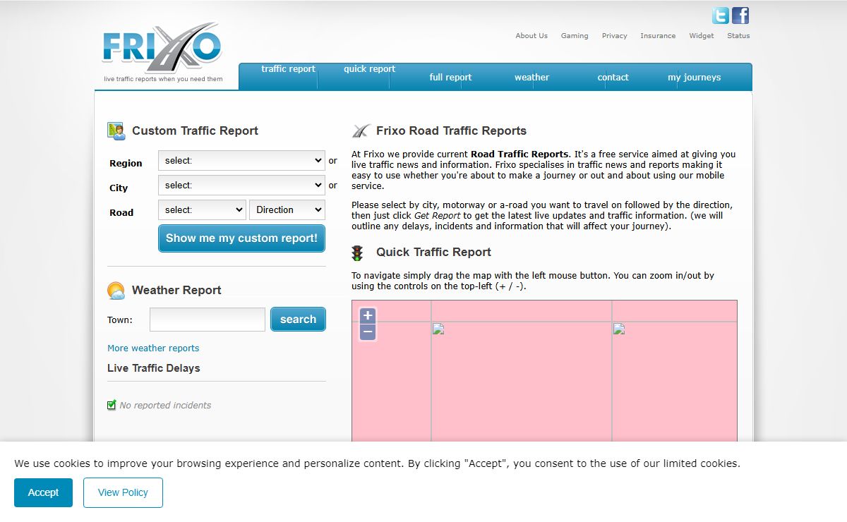 Road Traffic Reports, Travel Information and Traffic News