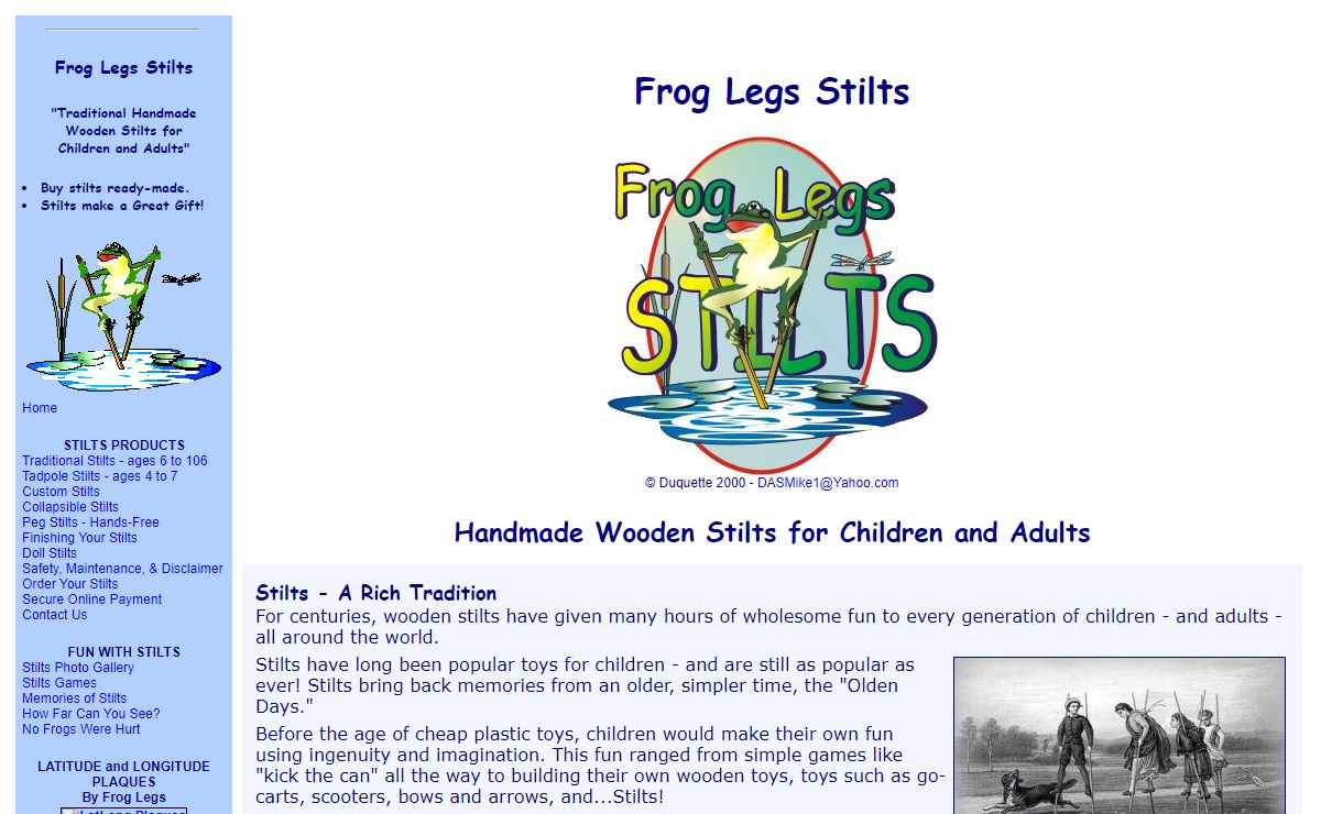 Adjustable Toy Stilts for Adults and Children - Adult Wooden Stilts by Frog Legs Stilts