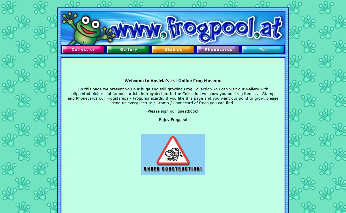 Welcome to Frogpool - Austria´s 1st Online Frog Museum